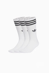 Чорапи adidas 3-Stripes High Crew 3 Pairs (Бели) - JV7416