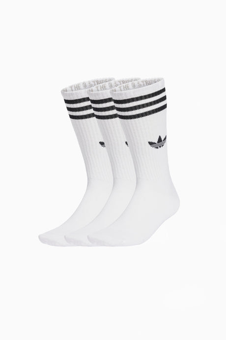 Чорапи adidas 3-Stripes High Crew 3 Pairs (Бели) - JV7416