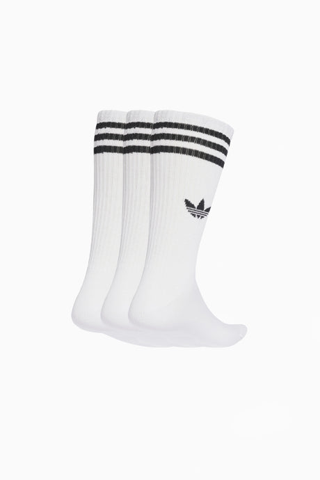 Чорапи adidas 3-Stripes High Crew 3 Pairs (Бели) - JV7416 – снимка 2
