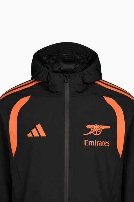 Яке adidas Arsenal FC 26/27 Tiro Rain (Черен) - KC2424 – снимка 3