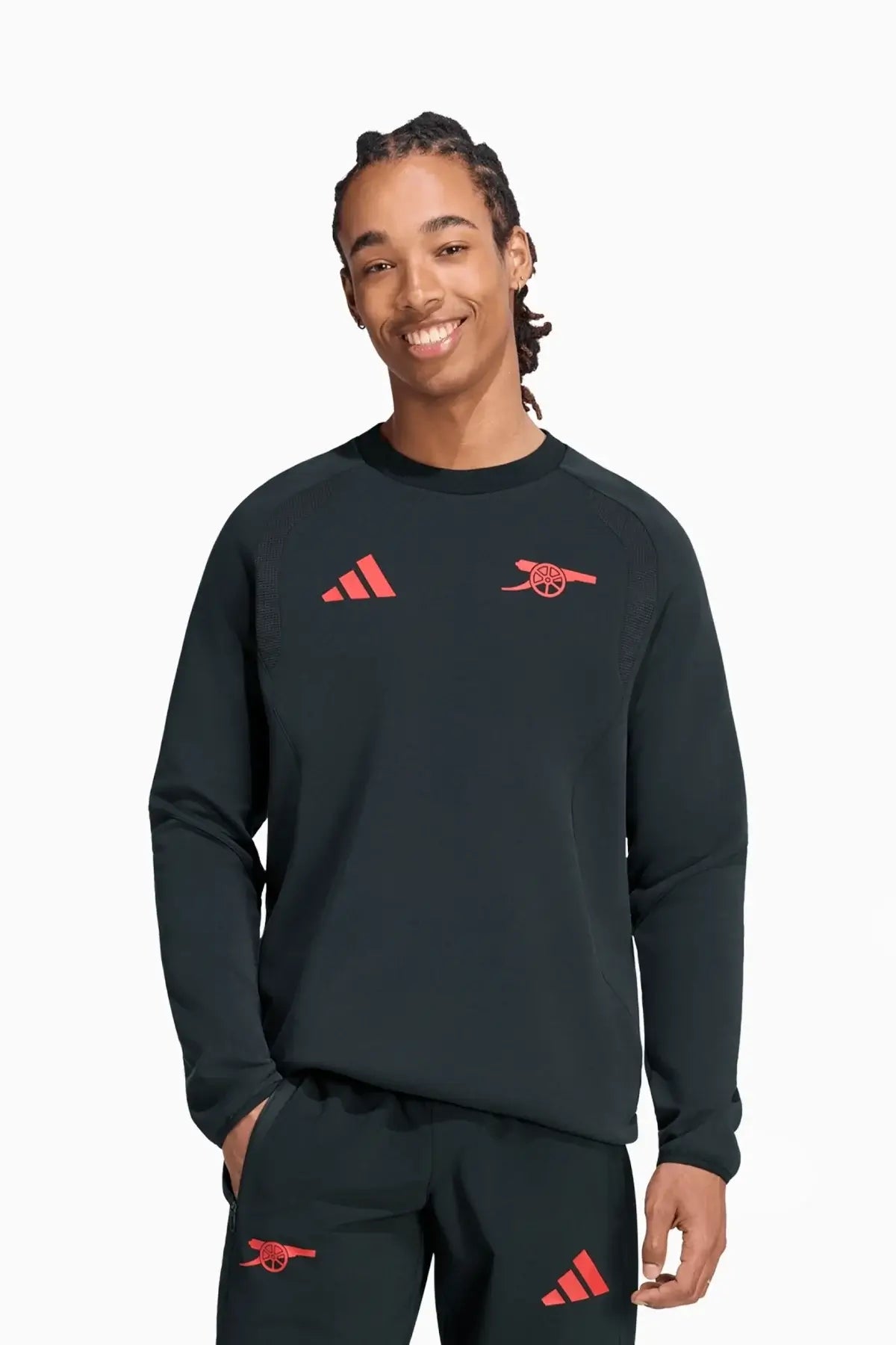 Блуза adidas Arsenal FC 26/27 Tiro Travel Crew (Черен) - KG5116