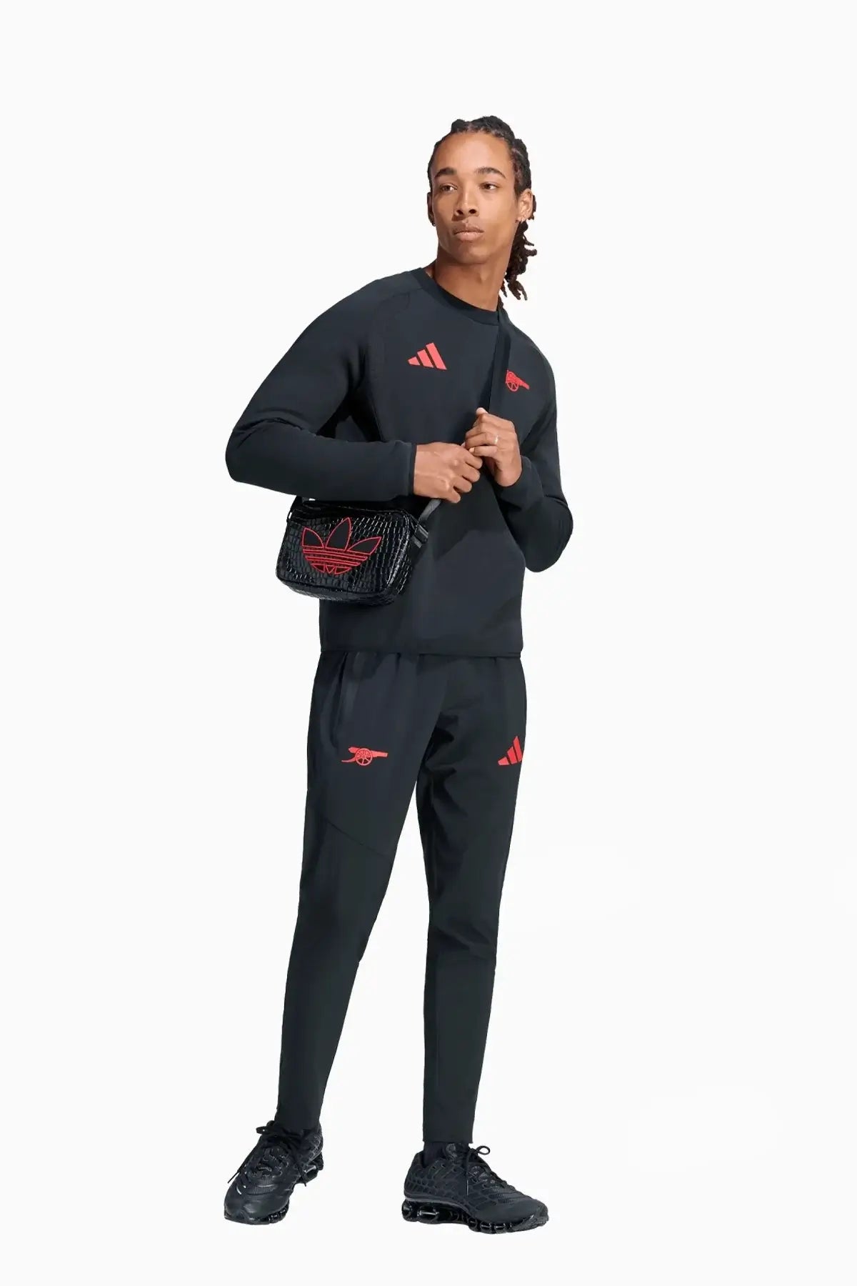 Блуза adidas Arsenal FC 26/27 Tiro Travel Crew (Черен) - KG5116 – снимка 3