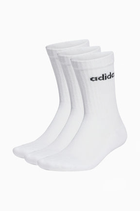 Чорапи adidas Linear Crew Cushioned 3 Pairs (Бели) - HT3455