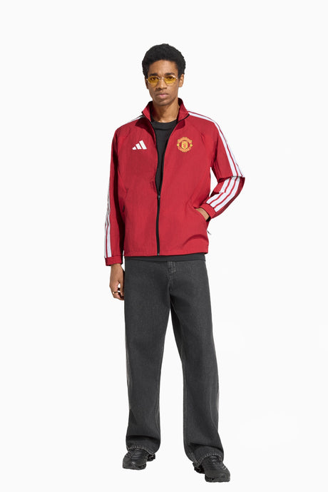 Блуза adidas Manchester United 26/27 Anthem (Червен) - KV6731 – снимка 5