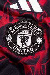 Тениска с дълги ръкави adidas Manchester United 26/27 Pre-Match (Черен) - KC4909 – снимка 4