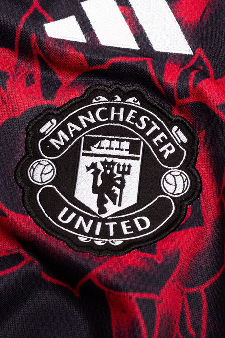 Тениска с дълги ръкави adidas Manchester United 26/27 Pre-Match (Черен) - KC4909 – снимка 4