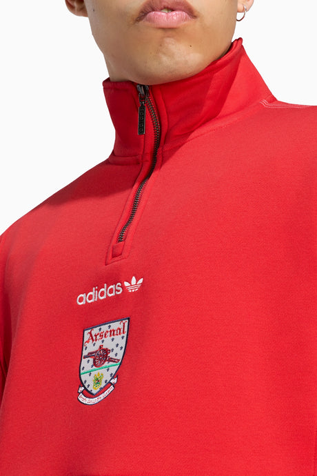 Блуза adidas Originals Arsenal FC 26/27 EQT Half-Zip (Червен) - KG5130 – снимка 4
