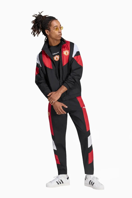 Спортно долнище adidas Originals Manchester United 26/27 EQT Track (Черен) - KH4828 – снимка 5
