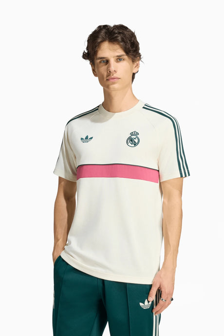 Тениска adidas Originals Real Madrid 26/27 3-Stripes (Бежов) - KG2973