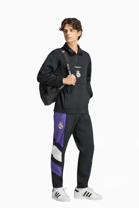 Блуза adidas Originals Real Madrid 26/27 EQT Half-Zip (Черен) - KG2987 – снимка 3