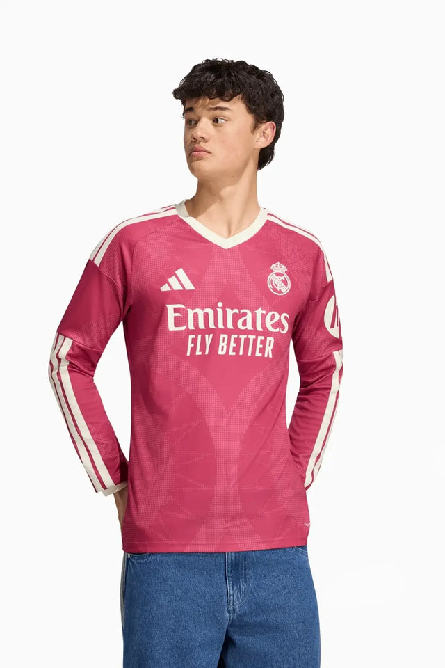 Тениска с дълги ръкави adidas Real Madrid 26/27 Third Replica (Розов) - KH1275