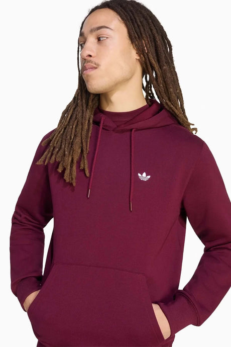 Блуза Adidas Trefoil Essentials Hoodie (Бордо) - KW5048 – снимка 4