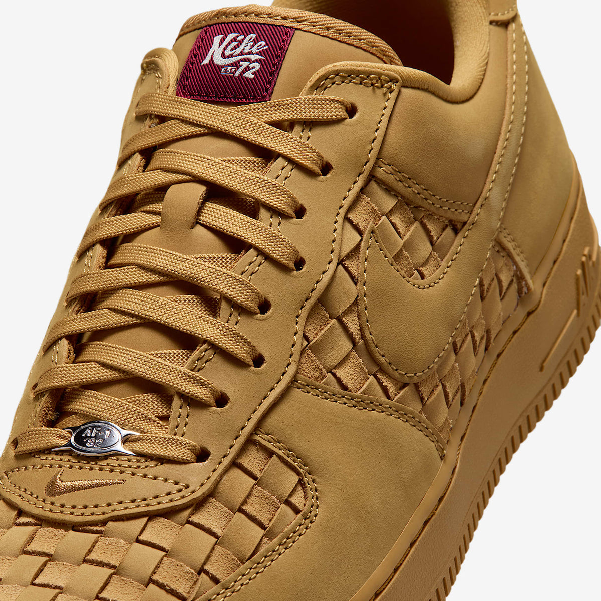 Мъжки маратонки Nike Air Force 1 Low Retro Premium Woven Wheat - IM5755-700 – снимка 7