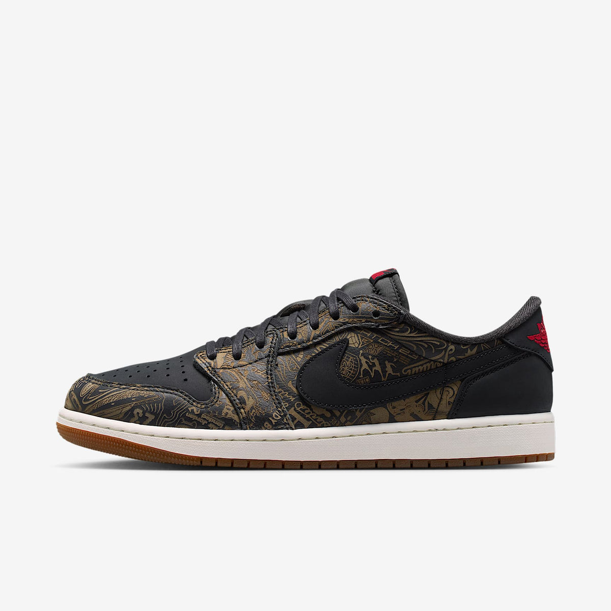 Мъжки маратонки Jordan 1 Retro Low OG Laser Black University Red - IV6750-001