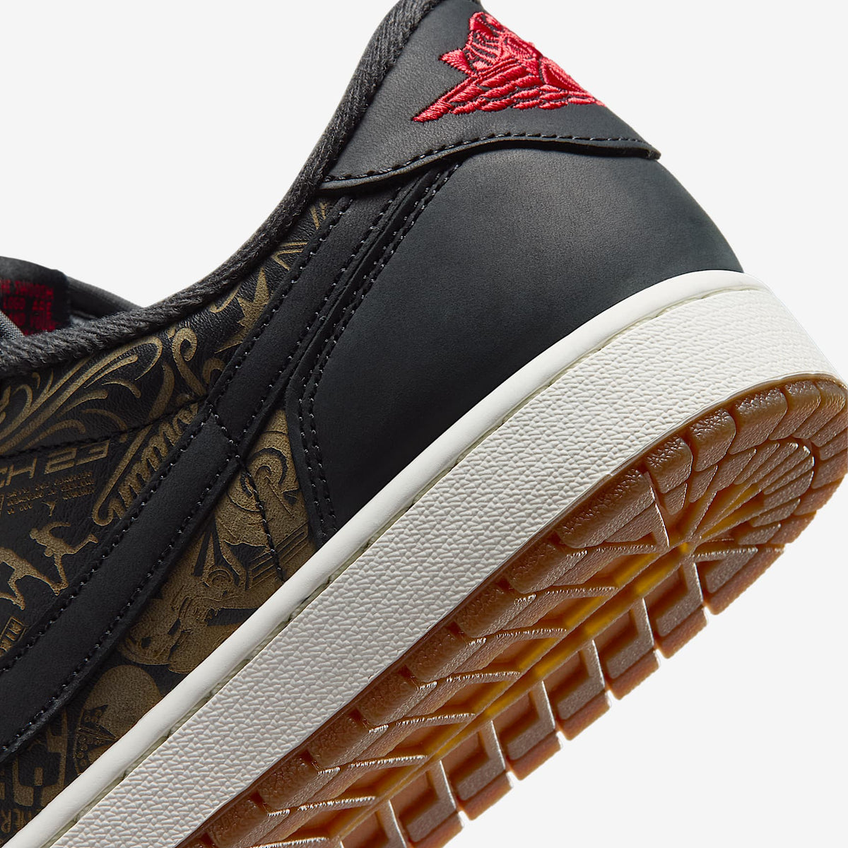 Мъжки маратонки Jordan 1 Retro Low OG Laser Black University Red - IV6750-001 – снимка 8