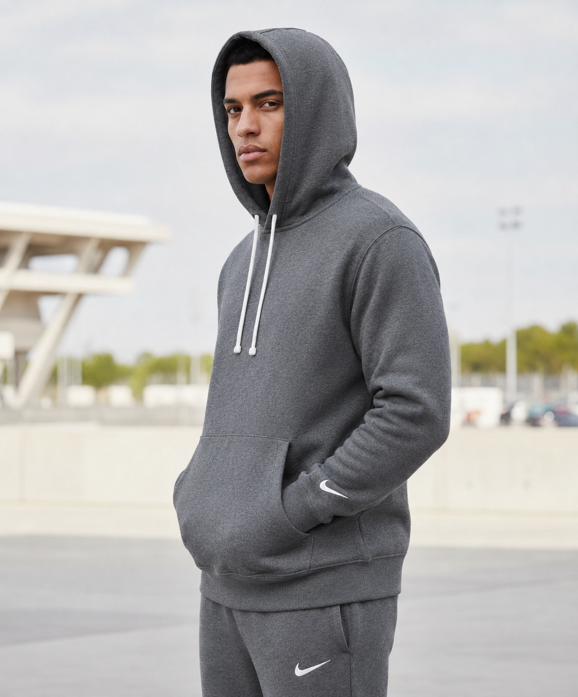 Мъжки спортен екип PARK 26 WINTER HOODY TRACK - IO9035-071/IB1248-071