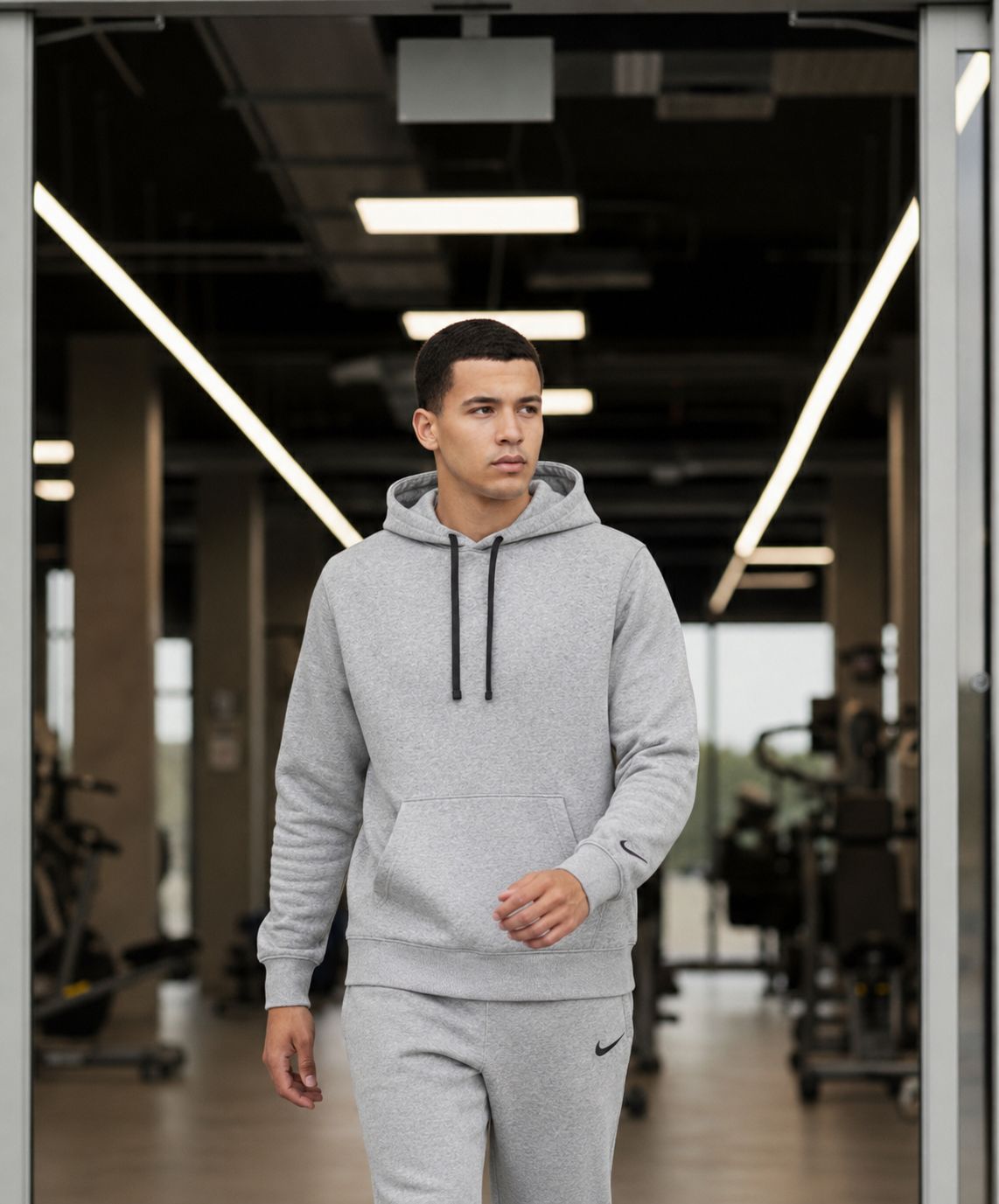 Мъжки спортен екип PARK 26 WINTER HOODY TRACK - IO9035-063/IB1248-063
