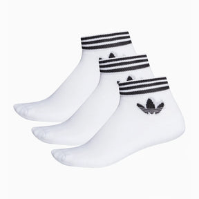 Чорапи adidas Trefoil Ankle 3 Pairs (Бял) - EE1152