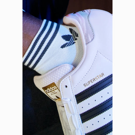 Чорапи adidas Trefoil Ankle 3 Pairs (Бял) - EE1152 – снимка 2