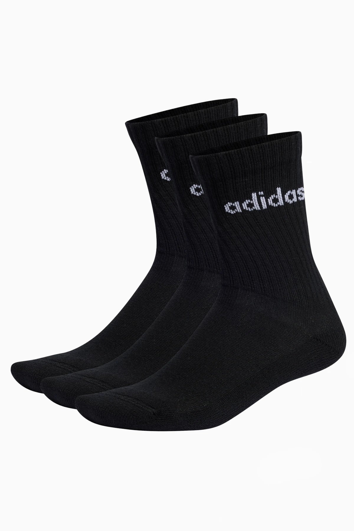 Чорапи Linear Crew Cushioned 3 Pairs (Черен) - IC1301