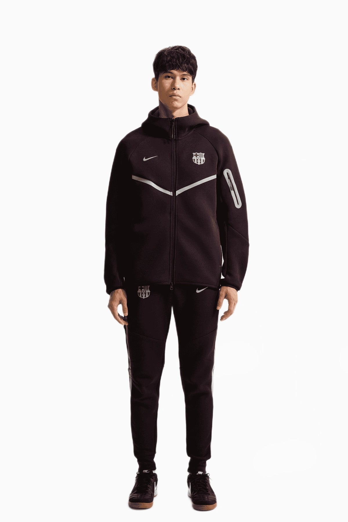 Блуза Nike FC Barcelona 26/27 Tech Fleece Windrunner (Червен) - IO3645-647