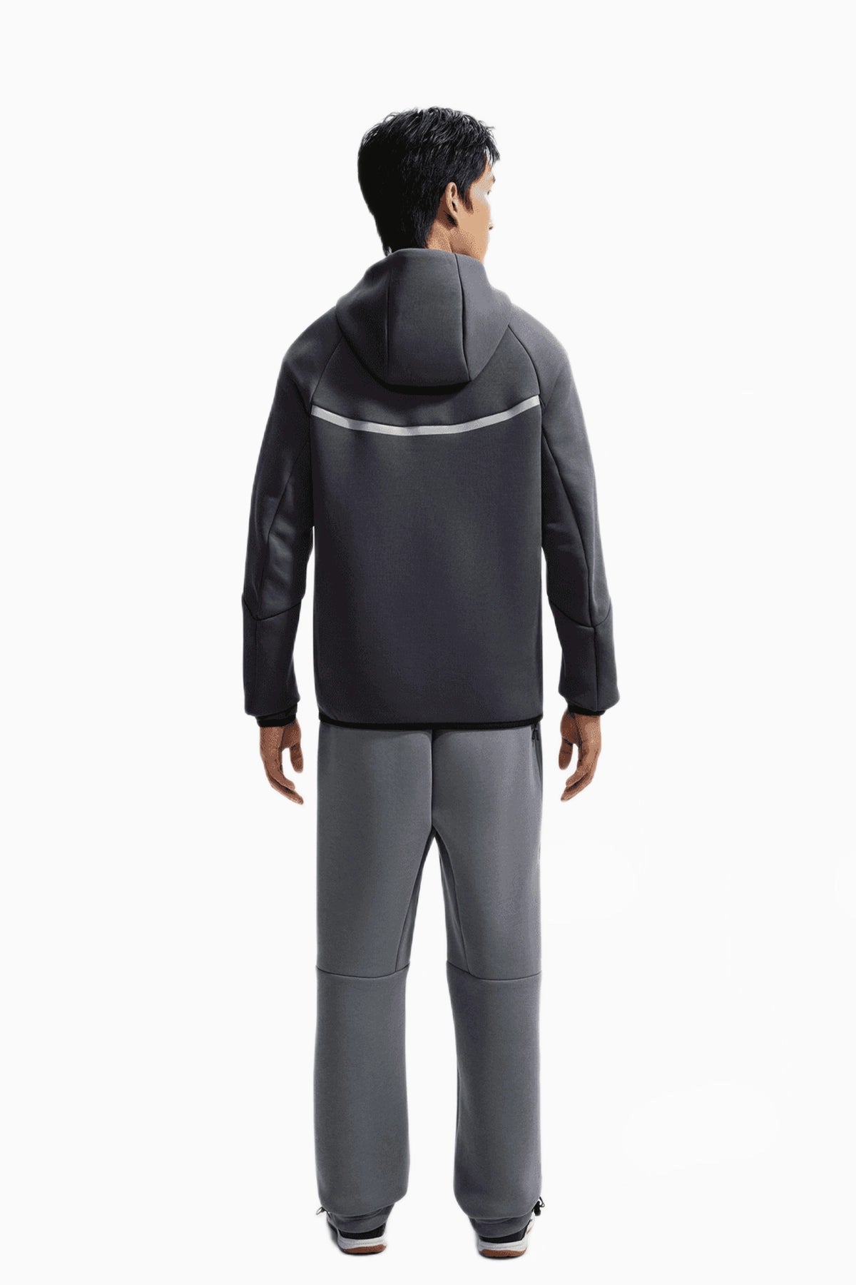 Блуза Nike PSG 26/27 Tech Fleece Windrunner (Сив) - IO3662-013 – снимка 2