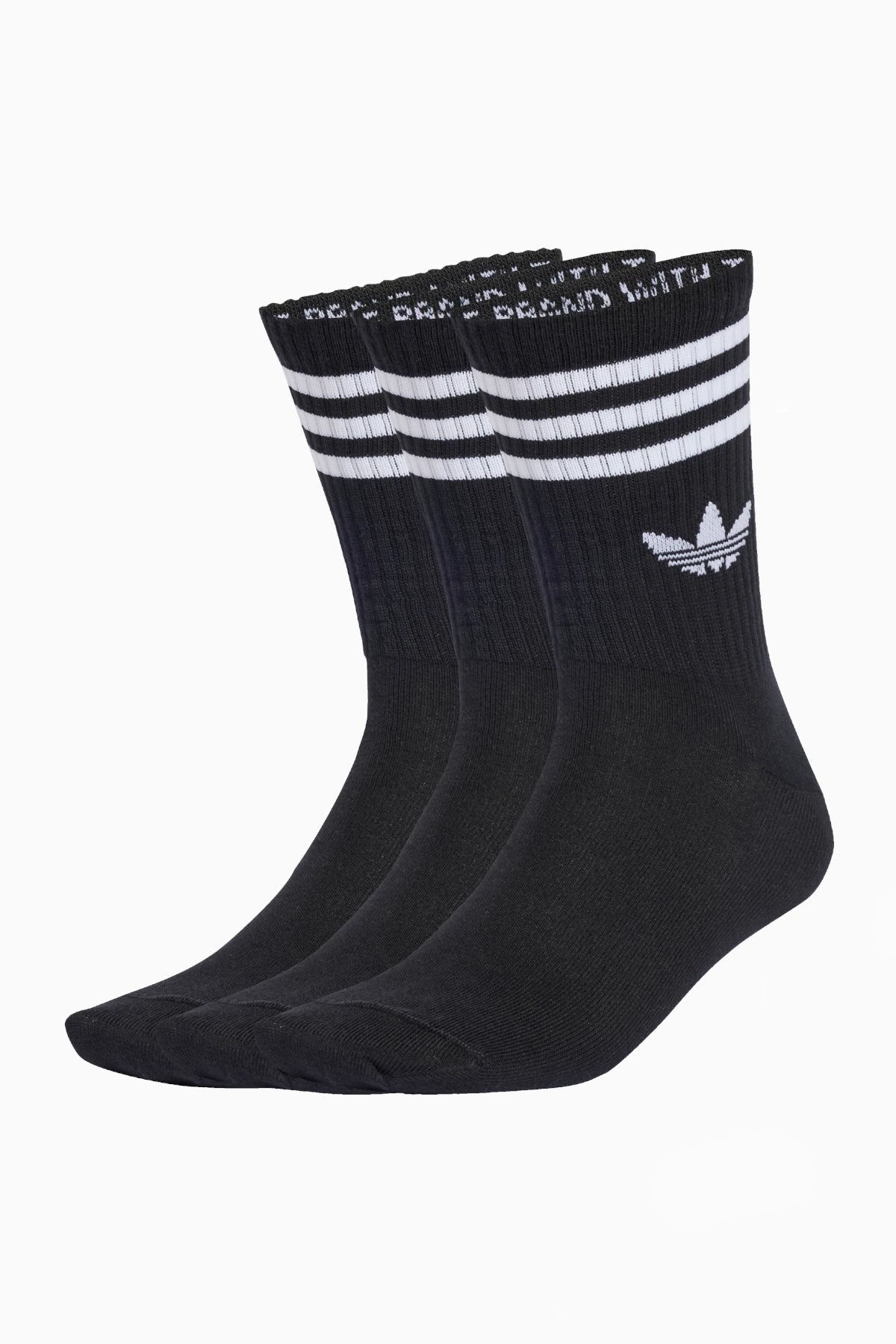 Чорапи 3-Stripes Crew 3 Pairs (Черен) - JV7402