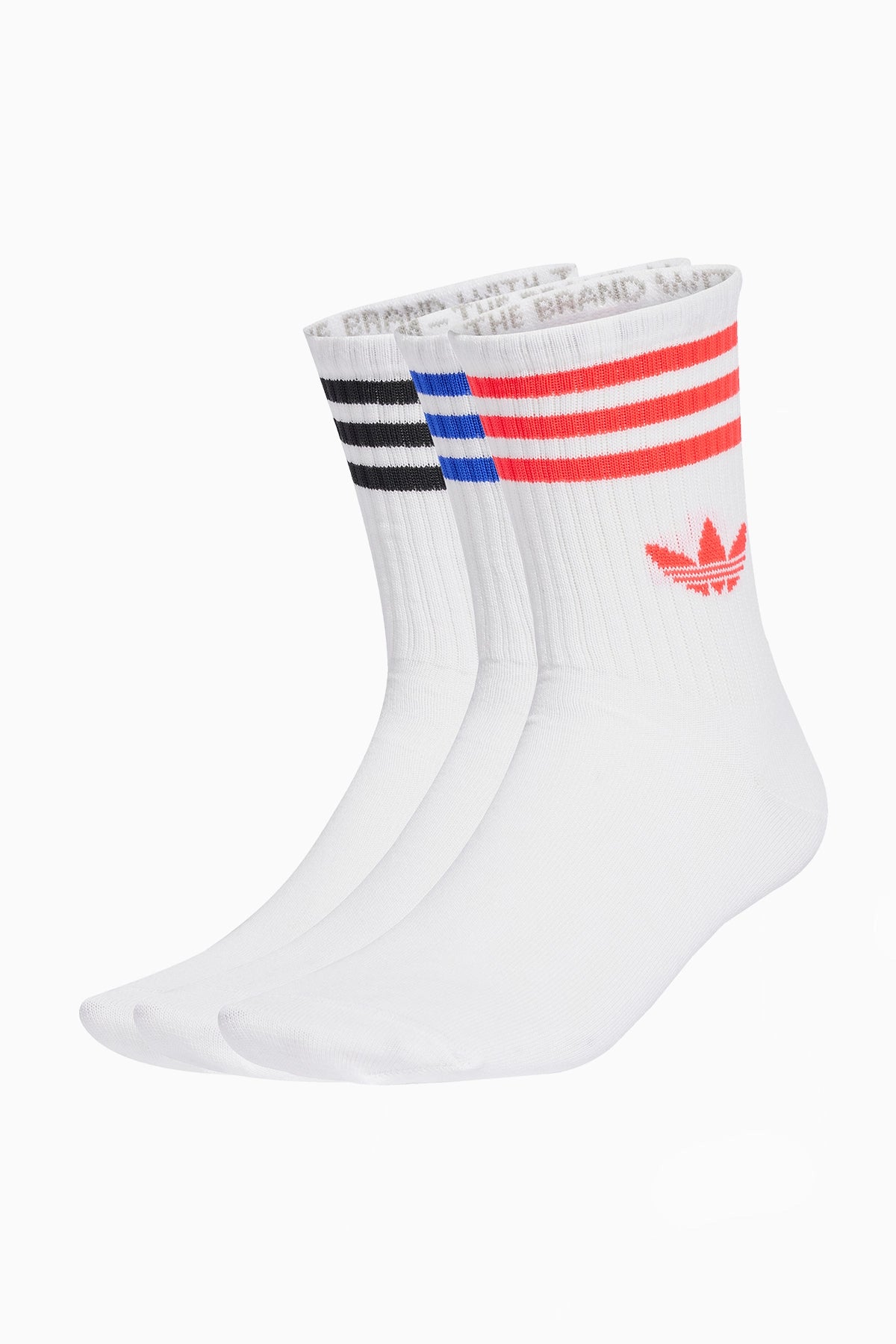 Чорапи 3-Stripes Crew 3 Pairs (Бяла) - JV7404