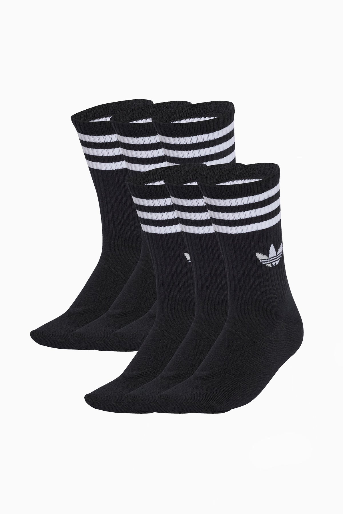 Чорапи 3-Stripes High Crew 6 Pairs (Черен) - JV7411