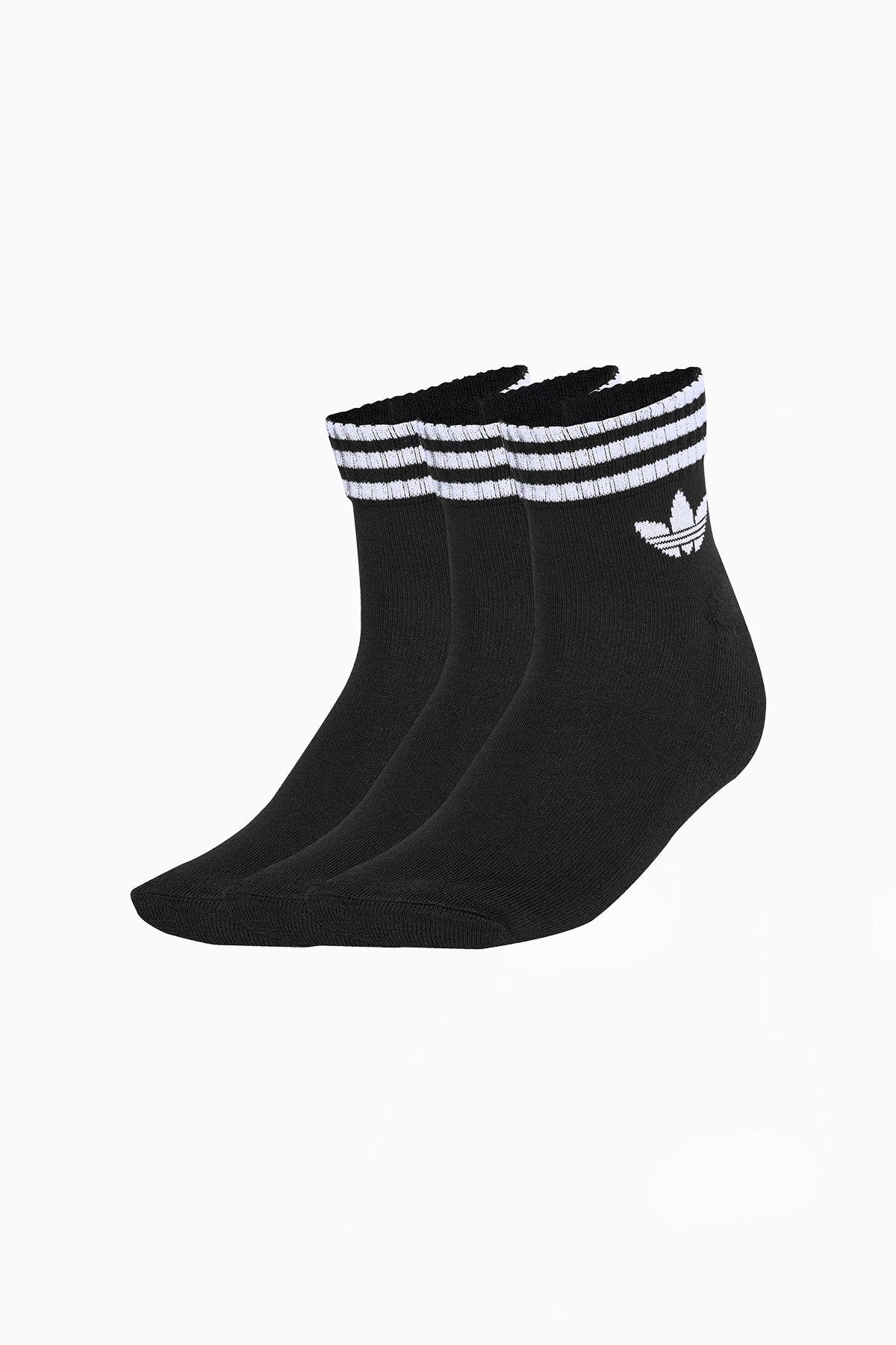 Чорапи 3-Stripes Ankle 3 Pairs (Черен) - JV7436