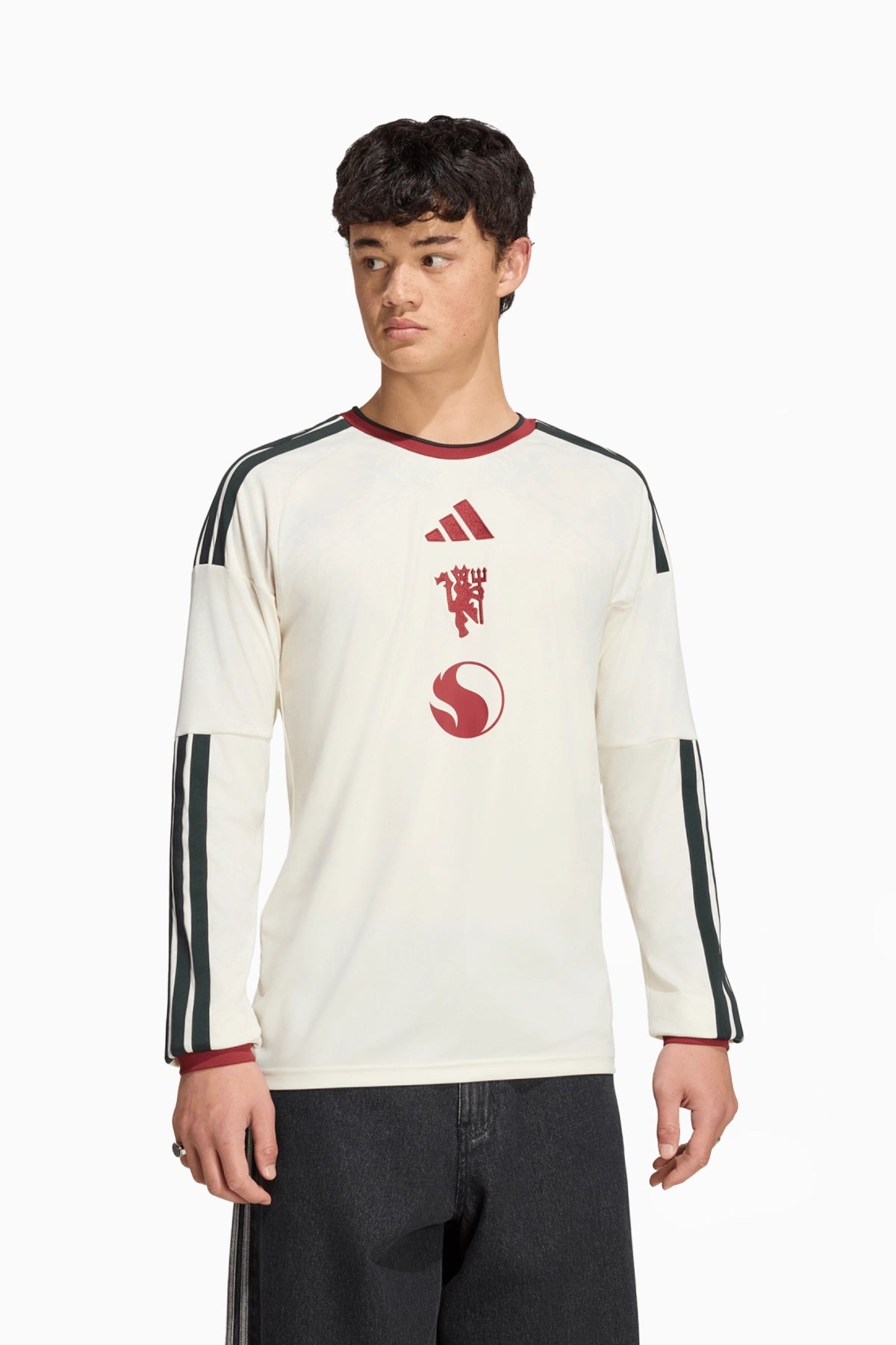 Тениска с дълги ръкави Manchester United 26/27 Трета Replica (Бяла) - KB5560