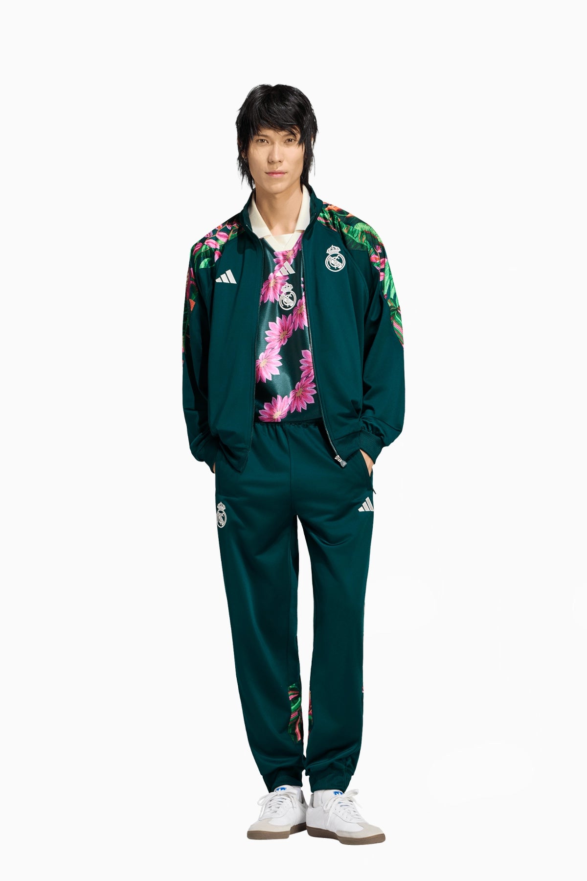 Спортно долнище adidas Real Madrid x FARM Rio 26/27 Track (Зелен) - KG5376 – снимка 3